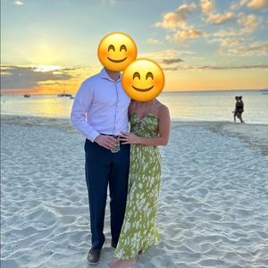 Floral Green Abercrombie Dress